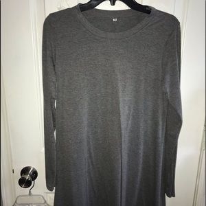 Women’s grey tunic dress